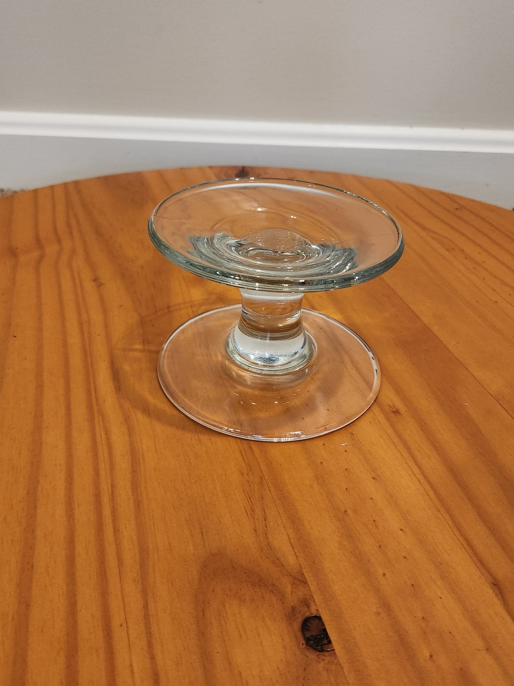 Pampered Chef Glass Trifle Bowl Pedestal Stand Base Only #2832
